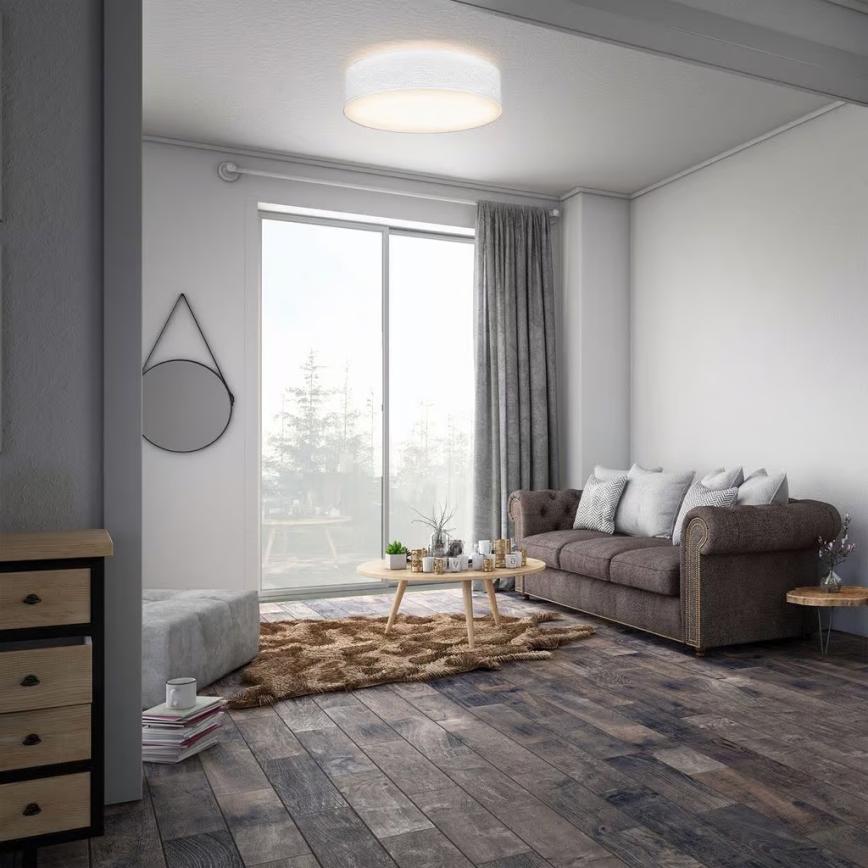 Candeeiro de tecto 2xE27/40W/230V Ø 38 cm branco