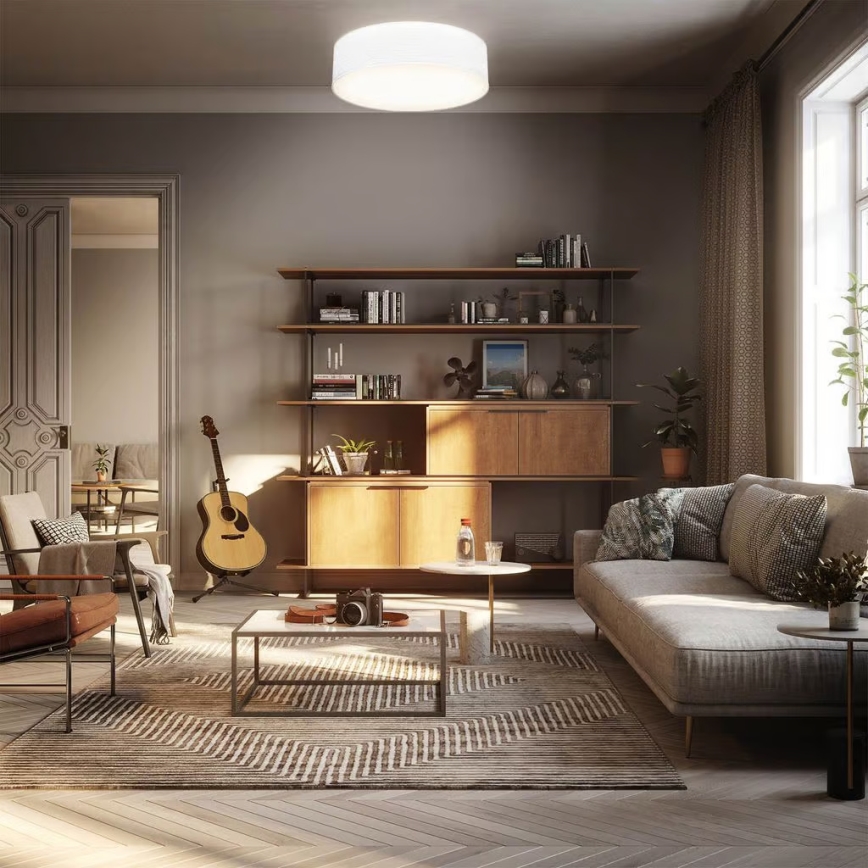 Candeeiro de tecto 2xE27/40W/230V Ø 38 cm branco