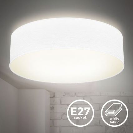 Candeeiro de tecto 2xE27/40W/230V Ø 38 cm branco