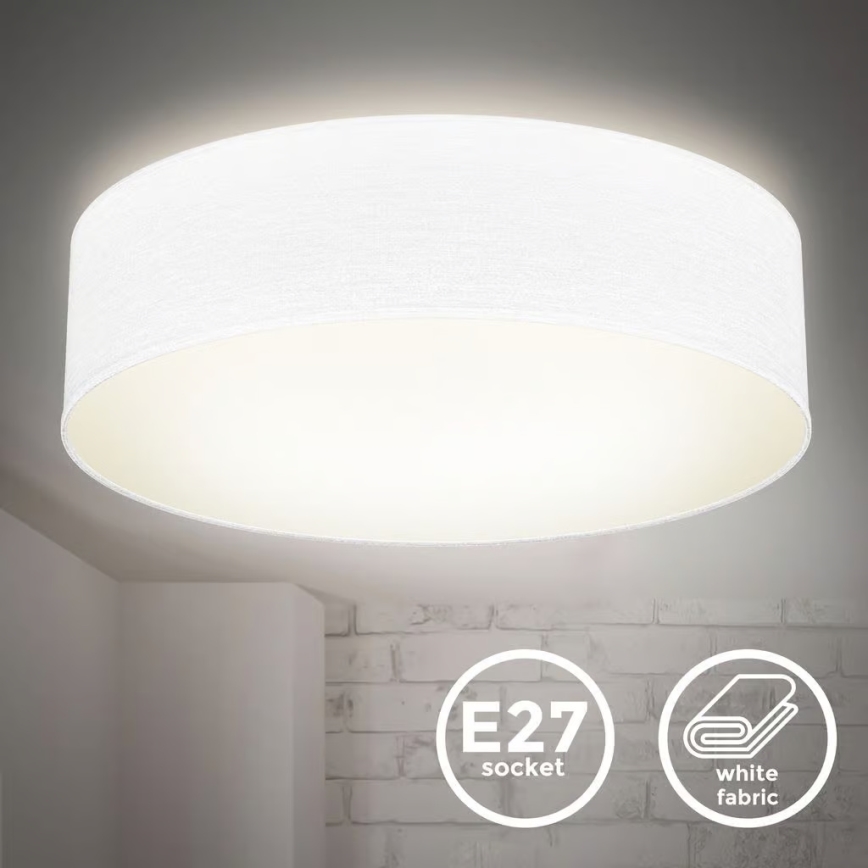 Candeeiro de tecto 2xE27/40W/230V Ø 38 cm branco