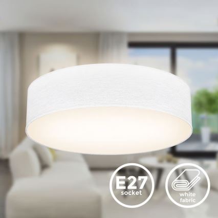 Candeeiro de tecto 2xE27/40W/230V Ø 38 cm branco