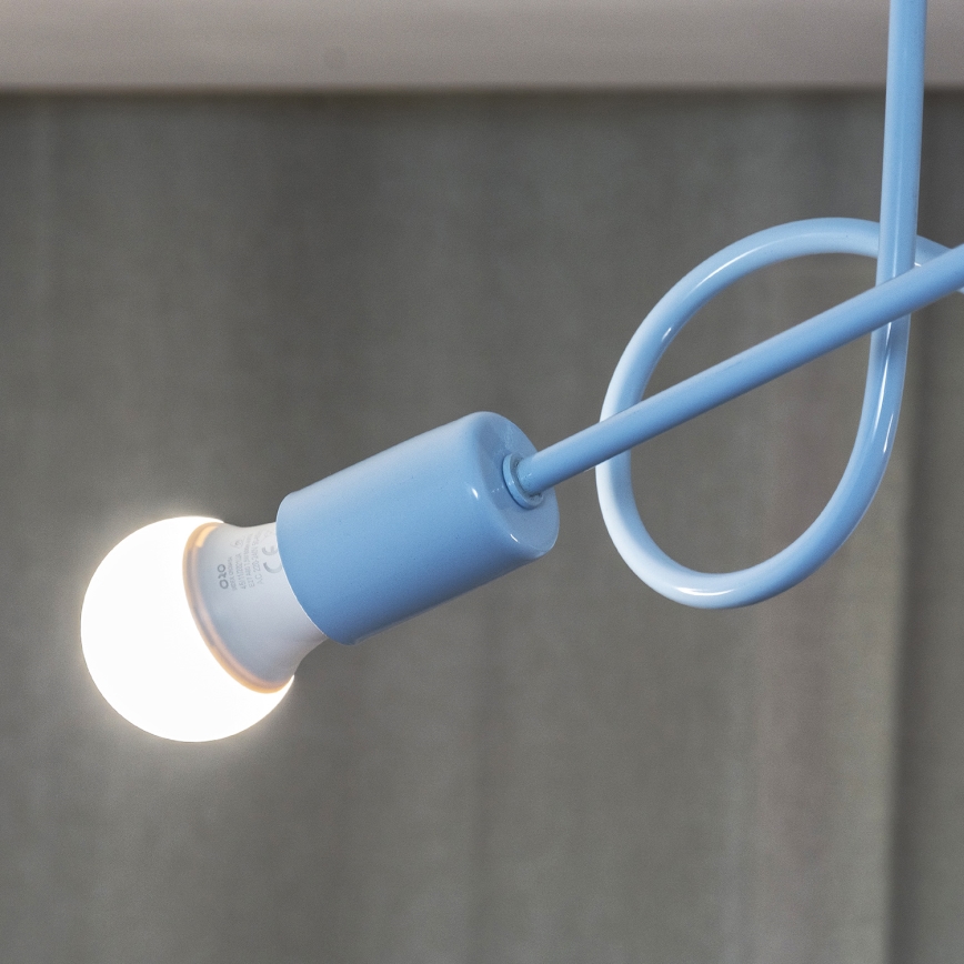 Candeeiro de tecto aparente OXFORD 2xE27/15W/230V, azul