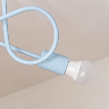 Candeeiro de tecto aparente OXFORD 2xE27/15W/230V, azul
