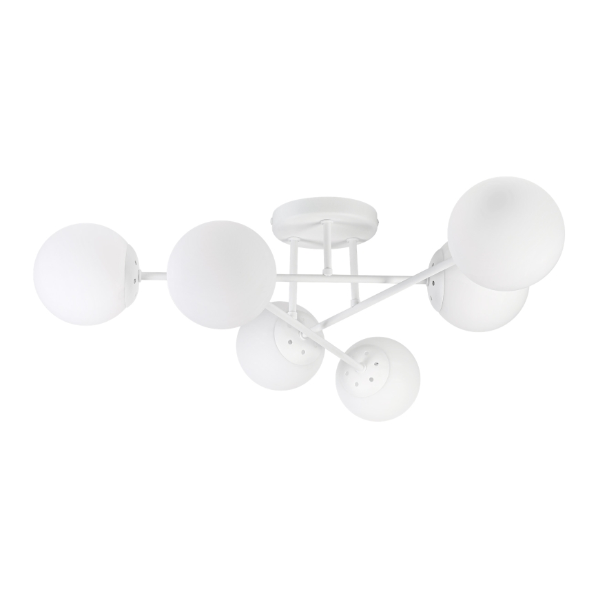 Candeeiro de tecto aplicado MALENA 6xE14/5W/230V branco
