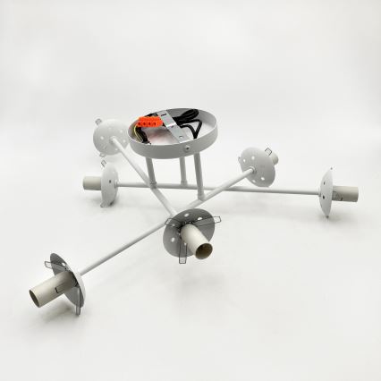 Candeeiro de tecto aplicado MALENA 6xE14/5W/230V branco