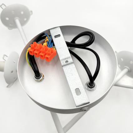 Candeeiro de tecto aplicado MALENA 6xE14/5W/230V branco
