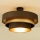 Candeeiro de tecto aplicado WENTA 1xE27/60W/230V Ø 50 cm castanho/dourado