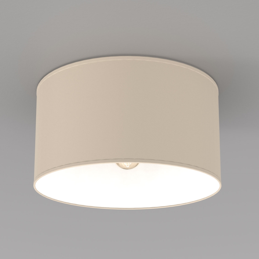 Candeeiro de tecto ARDEN 1xE27/15W/230V, diâmetro 40 cm, bege