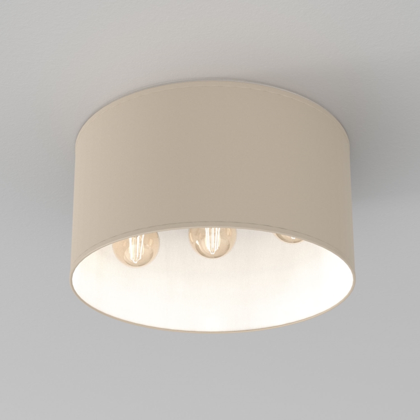 Candeeiro de tecto ARDEN 3xE27/15W/230V Ø 40 cm bege