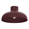 Candeeiro de tecto BASCA 1xE27/15W/230V diâmetro 40 cm bordô