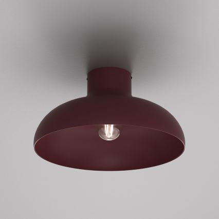 Candeeiro de tecto BASCA 1xE27/15W/230V diâmetro 40 cm bordô