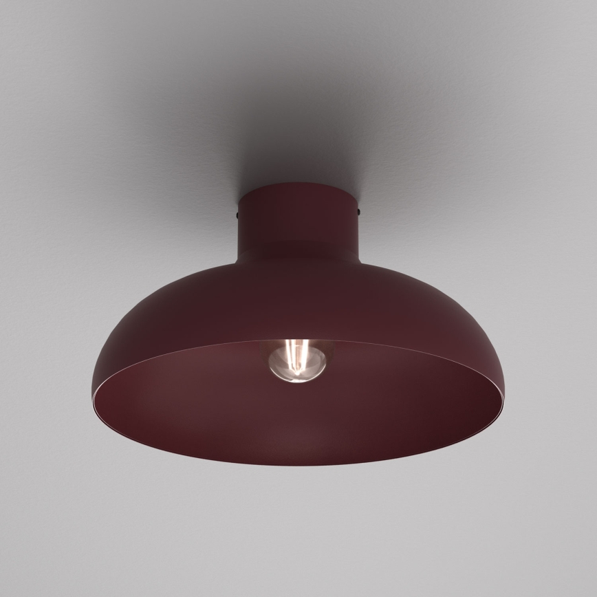 Candeeiro de tecto BASCA 1xE27/15W/230V diâmetro 40 cm bordô