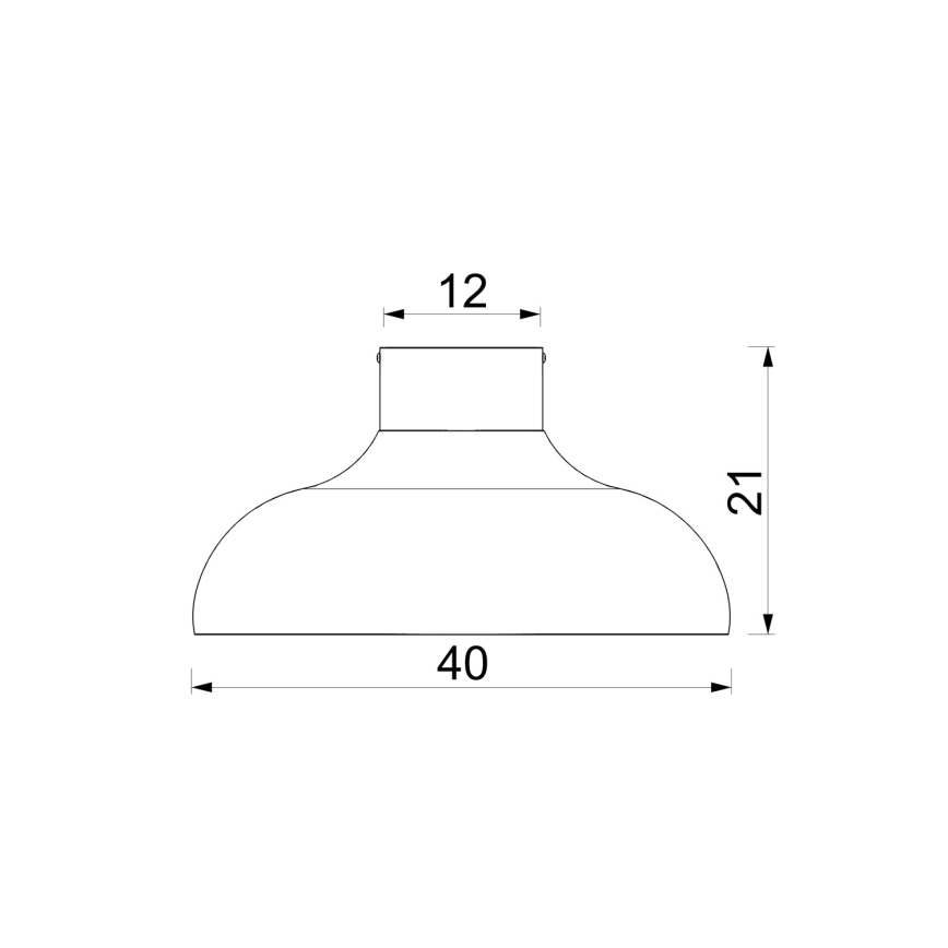 Candeeiro de tecto BASCA 1xE27/15W/230V diâmetro 40 cm bordô