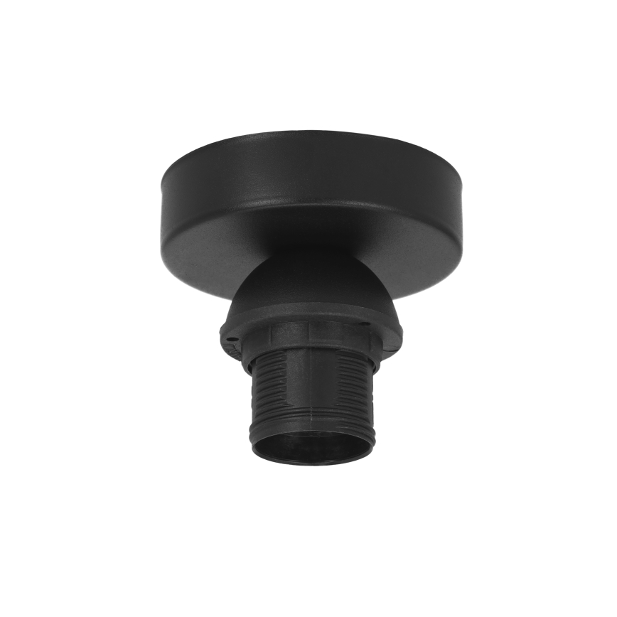 Candeeiro de tecto BORHO 1x E27/60W/230V Ø 50 cm preto/juta