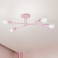 Candeeiro de tecto CAMBRIDGE 4xE27/15W/230V rosa