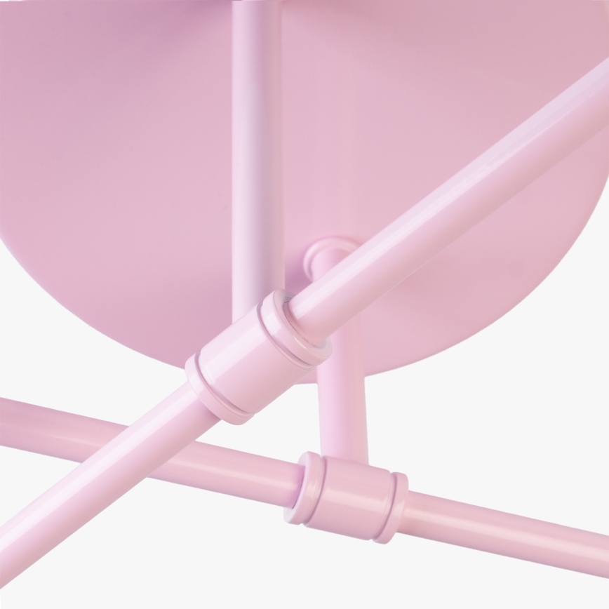 Candeeiro de tecto CAMBRIDGE 4xE27/15W/230V rosa