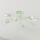 Candeeiro de tecto CAMBRIDGE 6xE27/15W/230V verde