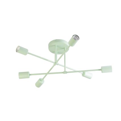 Candeeiro de tecto CAMBRIDGE 6xE27/15W/230V verde