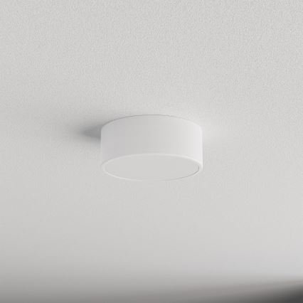 Candeeiro de tecto CLEO com sensor de movimento e crepuscular 1xE27/40W/230V Ø 20 cm branco