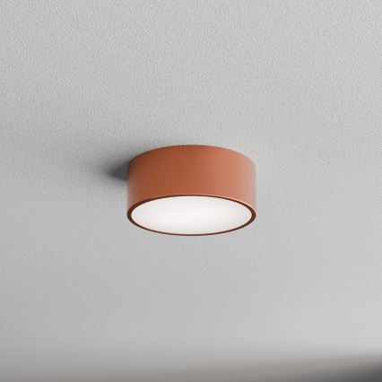 Luminária de teto CLEO com sensor de movimento e de crepúsculo, 1xE27/40W/230V, Ø 20 cm, acabamento em cobre