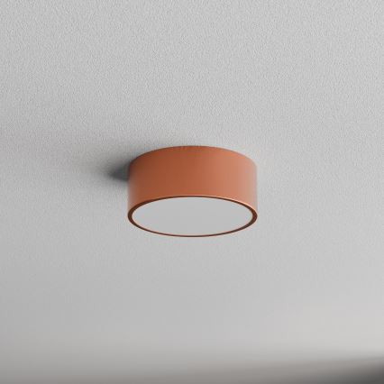 Luminária de teto CLEO com sensor de movimento e de crepúsculo, 1xE27/40W/230V, Ø 20 cm, acabamento em cobre