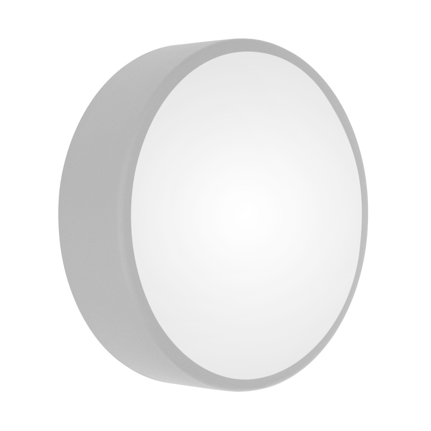 Luminária de teto CLEO com sensor de movimento e de crepúsculo, 2xE27/24W/230V, diâmetro 30 cm, cinza