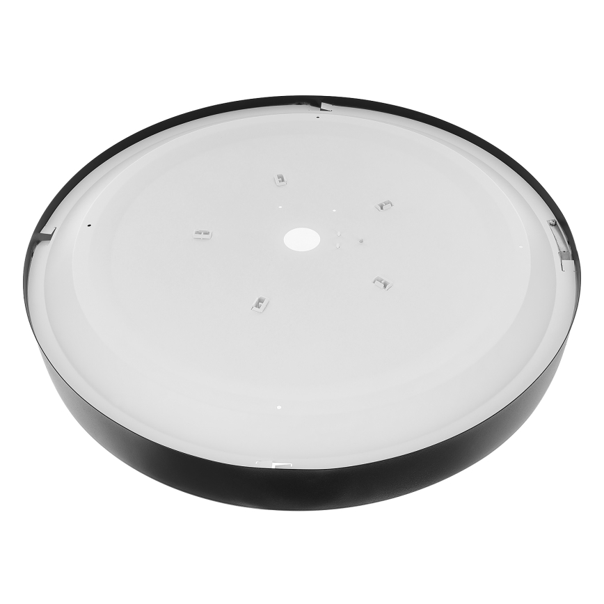 Candeeiro de teto com sensor de movimento e sensor crepuscular CLEO 5xE27/24W/230V diâmetro 60 cm preto