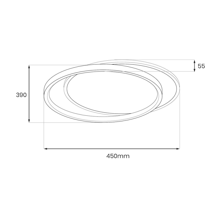 Candeeiro de tecto CORDOBA LED/30W/230V branco