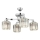 Candeeiro de tecto CRYSTALLINE 4xE27/40W/230V, cromado brilhante