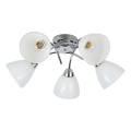 Candeeiro de tecto de sobrepor CLARA 5xE27/15W/230V cromado brilhante