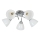 Candeeiro de tecto de sobrepor CLARA 5xE27/15W/230V cromado brilhante