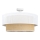 Candeeiro de tecto de superfície BORHO 1xE27/60W/230V Ø 50 cm branco/juta