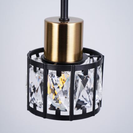 Candeeiro de tecto de superfície ZAHARA 3xE27/10W/230V preto