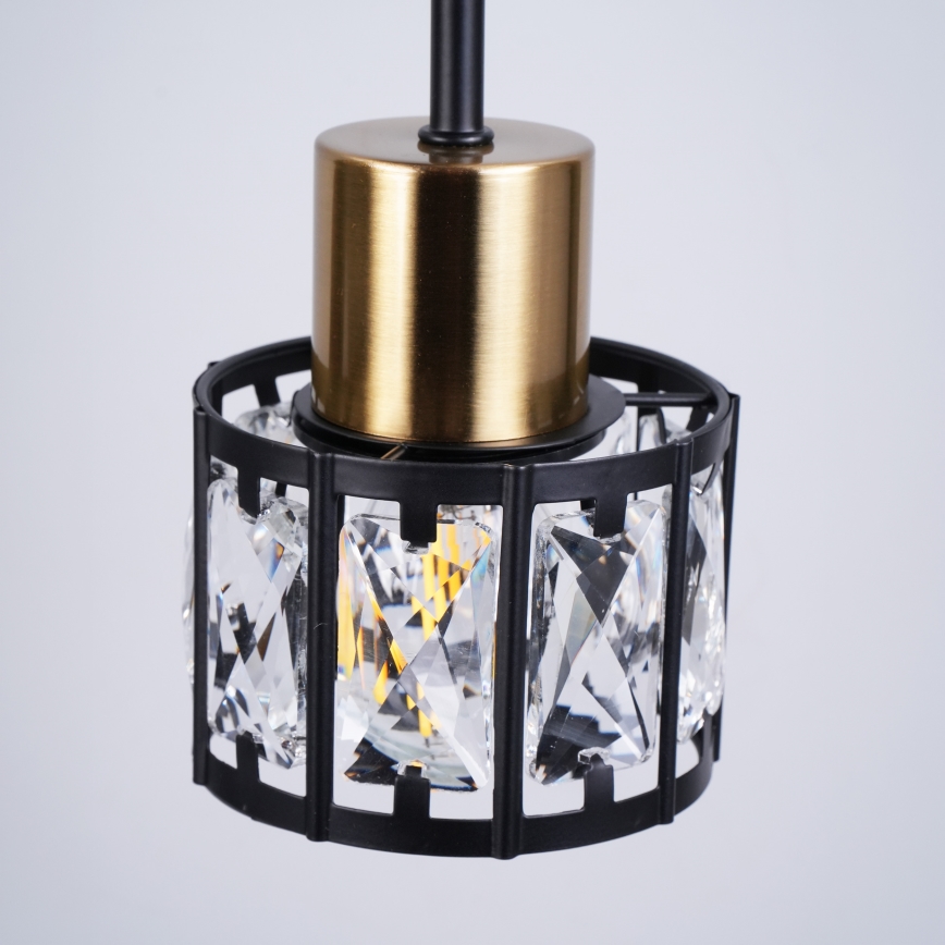 Candeeiro de tecto de superfície ZAHARA 3xE27/10W/230V preto