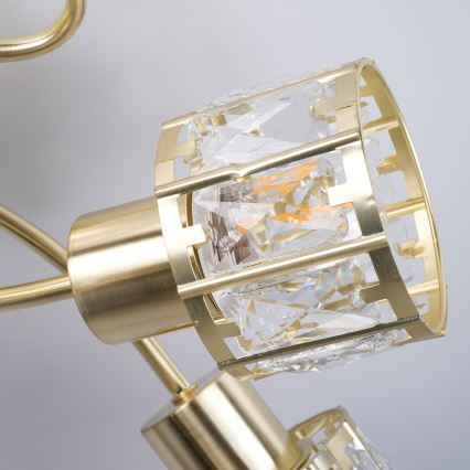 Candeeiro de tecto de superfície ZAHARA 5xE27/10W/230V dourado