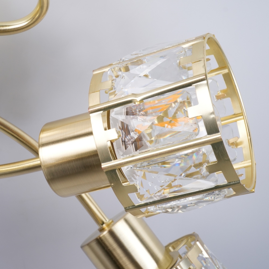 Candeeiro de tecto de superfície ZAHARA 5xE27/10W/230V dourado
