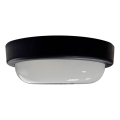 Candeeiro de tecto exterior LED/8W/230V 4200K Ø 14 cm IP64 preto
