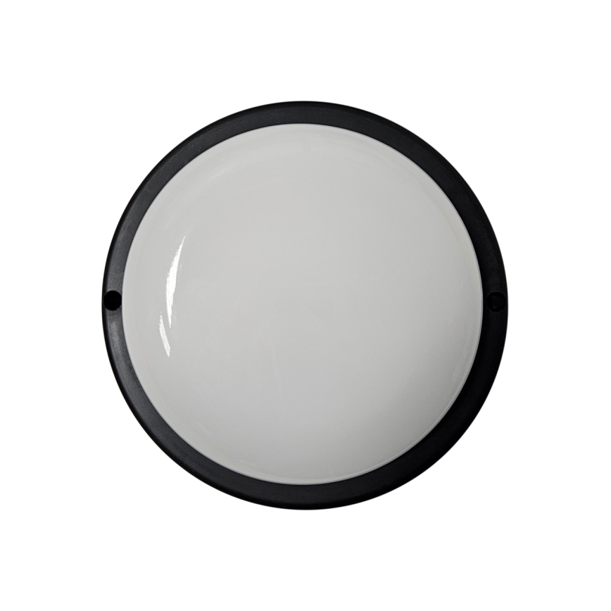 Candeeiro de tecto exterior LED/8W/230V 4200K Ø 14 cm IP64 preto