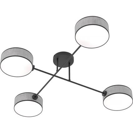 Candeeiro de tecto fixo MAGA 4xE14/10W/230V cinzento