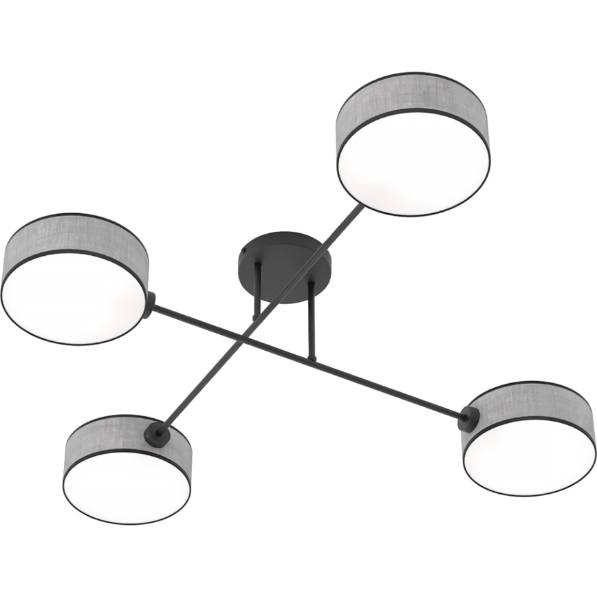 Candeeiro de tecto fixo MAGA 4xE14/10W/230V cinzento