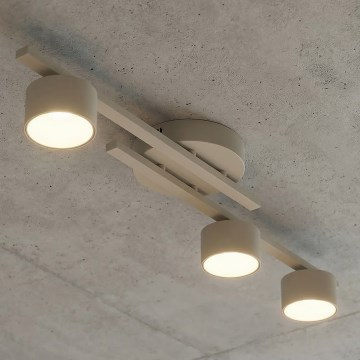 Candeeiro de tecto FRAGMENT 3xGX53/12W/230V bege