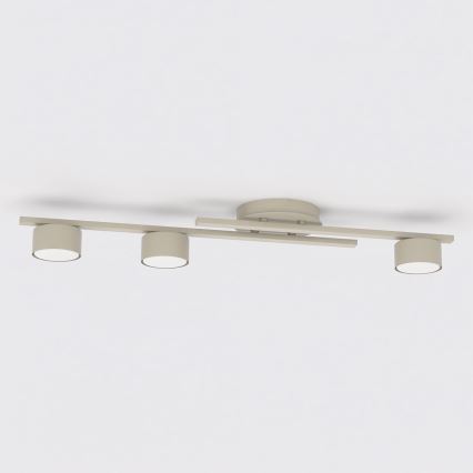 Candeeiro de tecto FRAGMENT 3xGX53/12W/230V bege