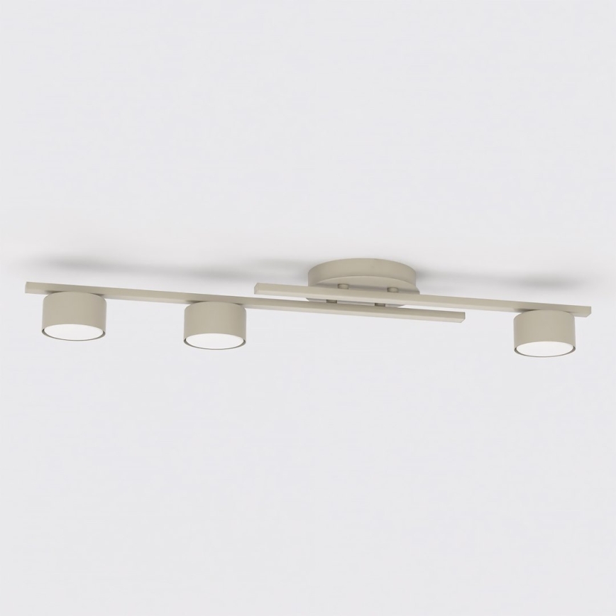 Candeeiro de tecto FRAGMENT 3xGX53/12W/230V bege