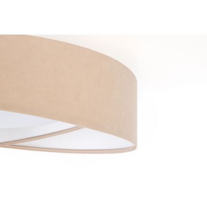 Candeeiro de tecto GALAXY MODERN LED, 24 W, 230 V, diâmetro 55 cm, bege/branco