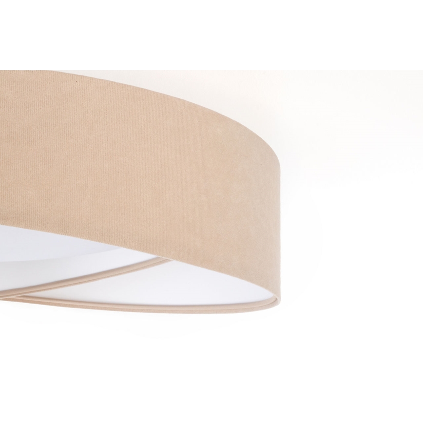 Candeeiro de tecto GALAXY MODERN LED, 24 W, 230 V, diâmetro 55 cm, bege/branco