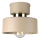 Candeeiro de tecto IGNIA 1xE27/60W/230V bege/dourado