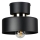 Candeeiro de tecto IGNIA 1xE27/60W/230V preto/dourado