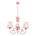 Candeeiro de tecto infantil BALLENNA 3xE14/40W/230V rosa