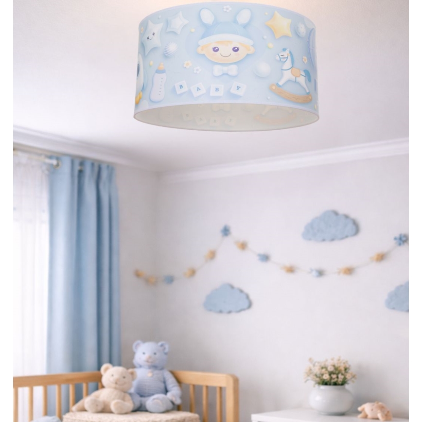 Candeeiro de tecto infantil KIDS ROOM 1xE27/60W/230V Ø 40 cm astronauta