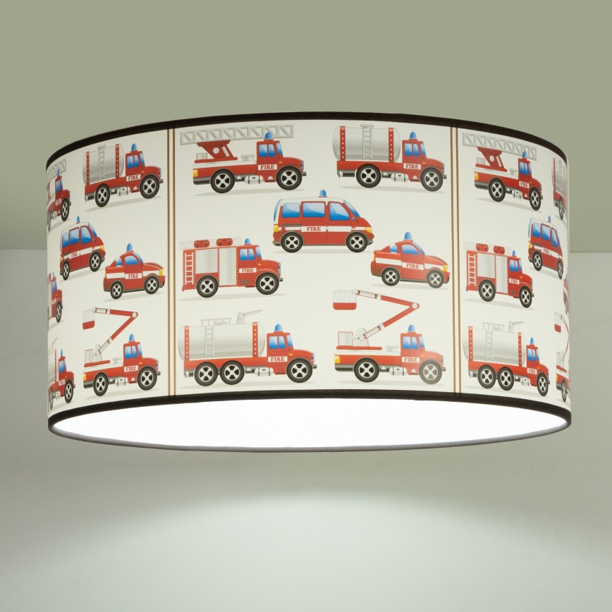 Candeeiro de tecto infantil KIDS ROOM 1xE27/60W/230V Ø 40 cm, bombeiros